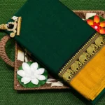 Narayanpet Cotton Saree – Small Elephant Border with Running Blouse